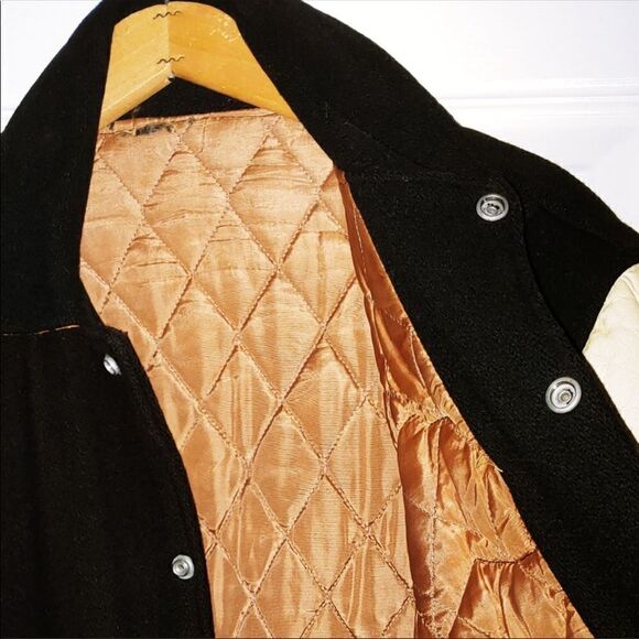 Vintage Wool & Leather Wentworth Institute Technology Boston Retro Team Jacket-M - Picture 9 of 12